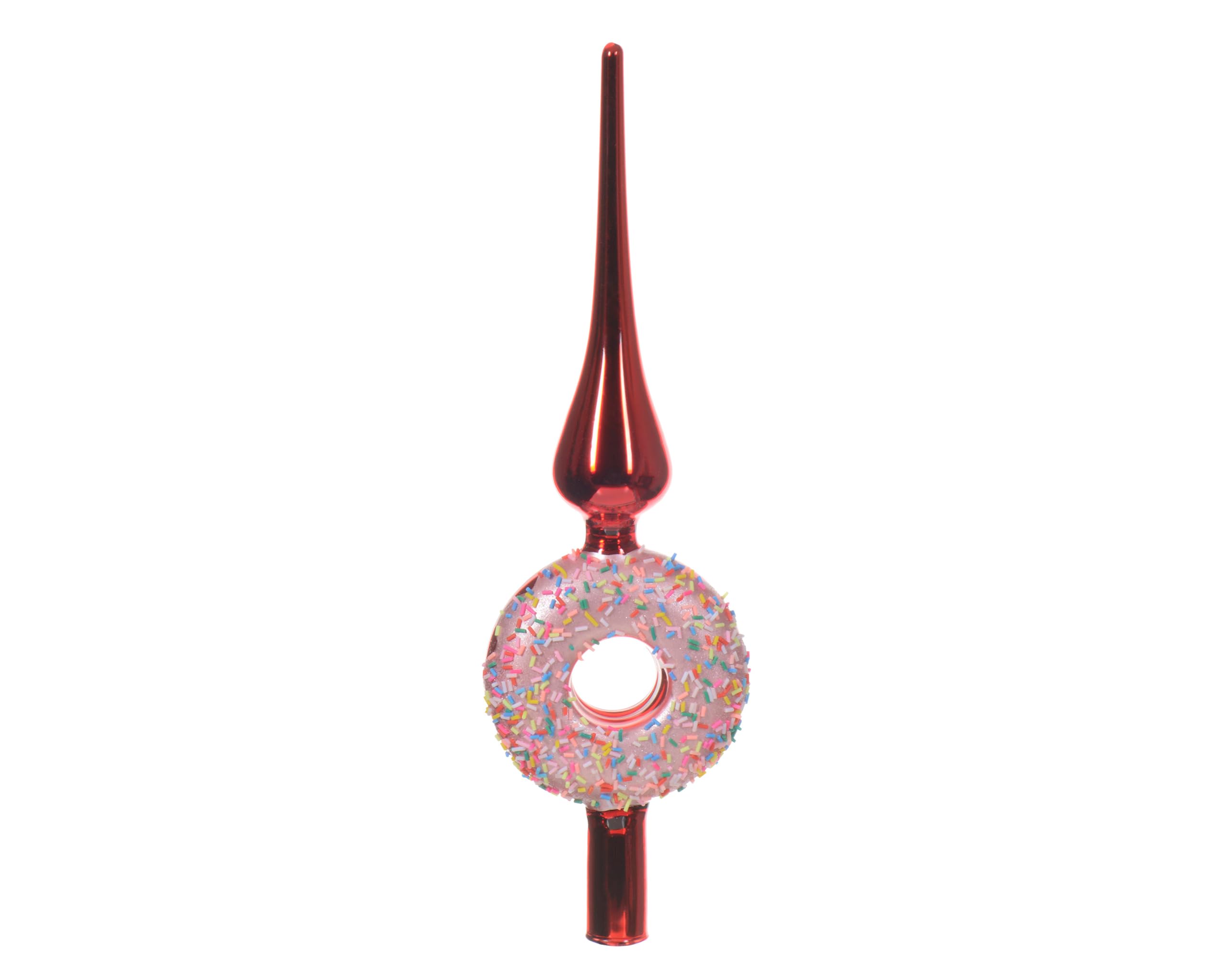 Punta para árbol de Navidad con rosquilla de 9 cm para adornos