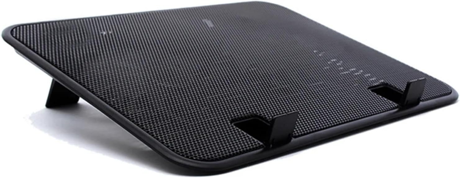 14-inch Notebook Cooler - 5V Dual Fan USB External Laptop Cooling Pad, Slim Stand with High-Speed Silent Metal Panel(Black)