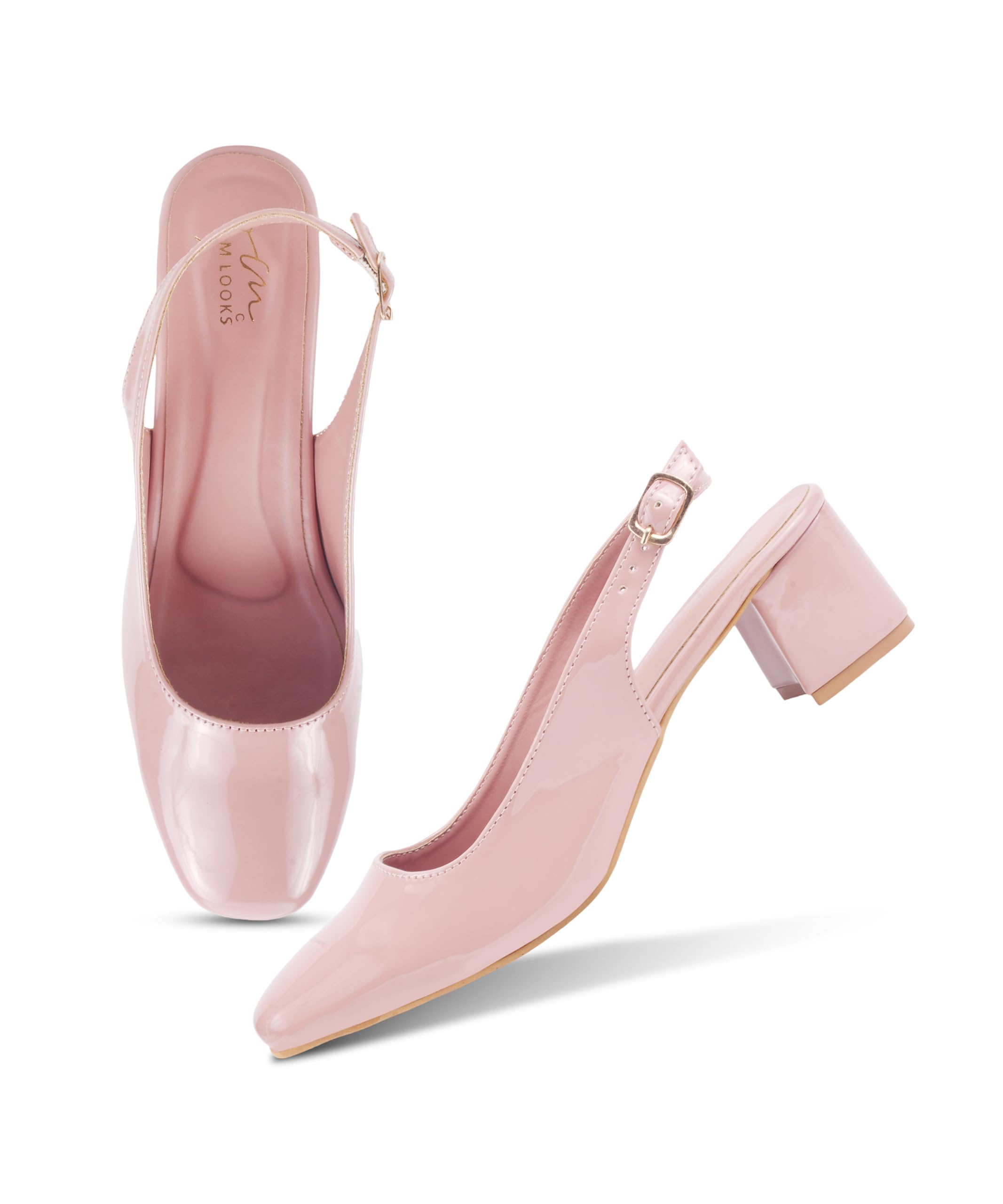 Women's Slingback Closed Toe Block Chunky Low Heel Pumps - 2. Inches Office Wedding Party Dress Shoes-image-32