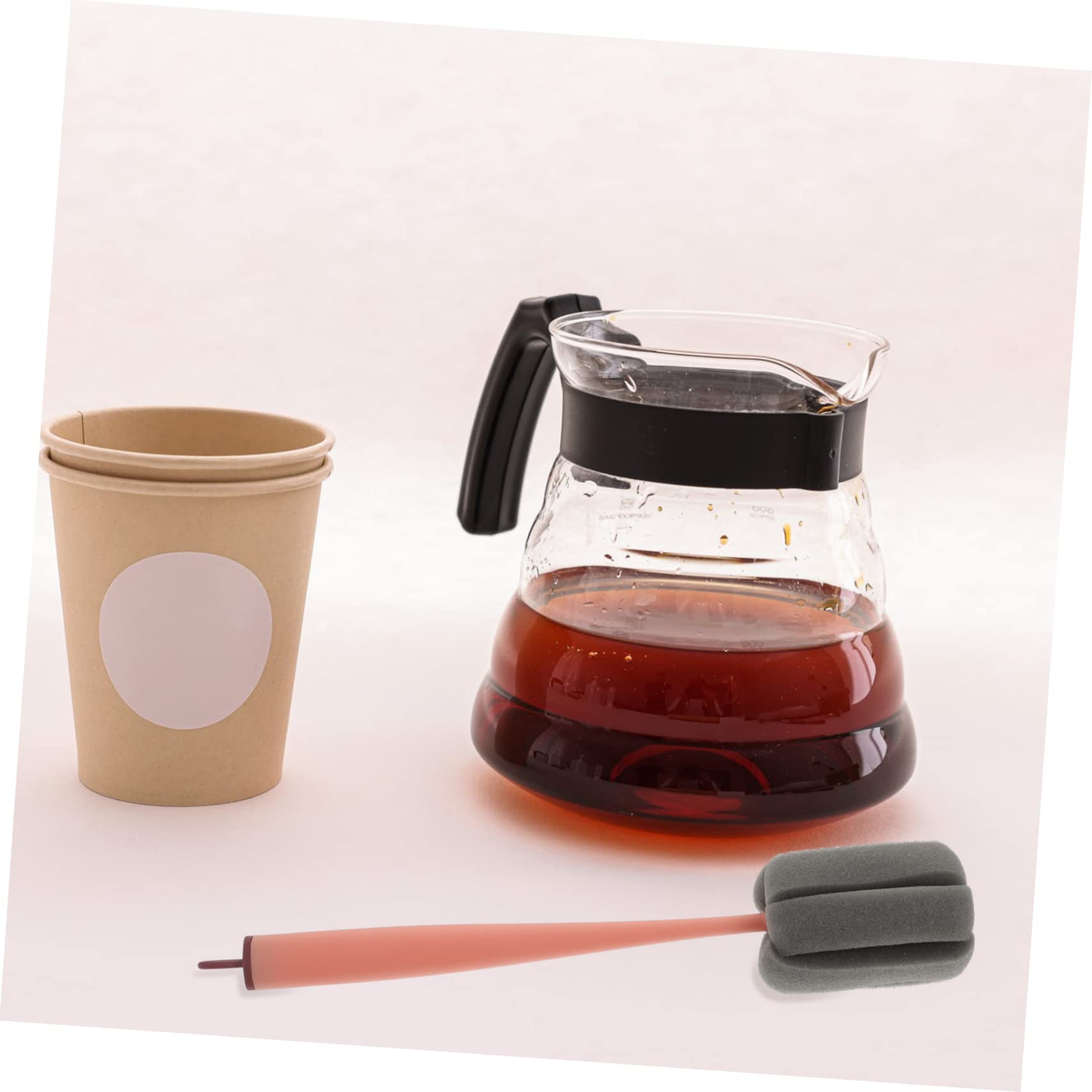 minkissy Blue Water Bottle 6 Pcs Cup Brush Brush Bottle Scrubber Wall- Mounted Bottle Brush Bottle Scrubbing Brush Long Handle Brush Water Bottle Washer Tool Pink Mug Baby Clean Glass