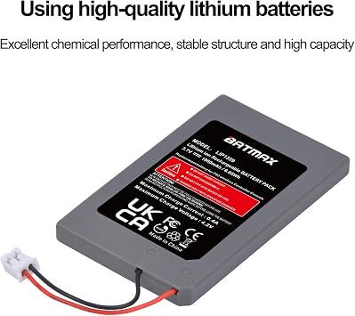 Batmax 2Pc LIP1359 Battery Replacement for Sony PS3 PlayStation 3 Controller Sixaxis Dualshock 3 CECHZC2E CECHZC2U