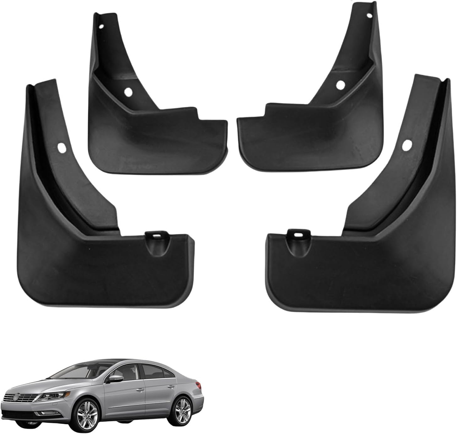 liufangfc 4PCS Heavy Duty Rubber Mud Flaps for VW Passat CC 2013-2018