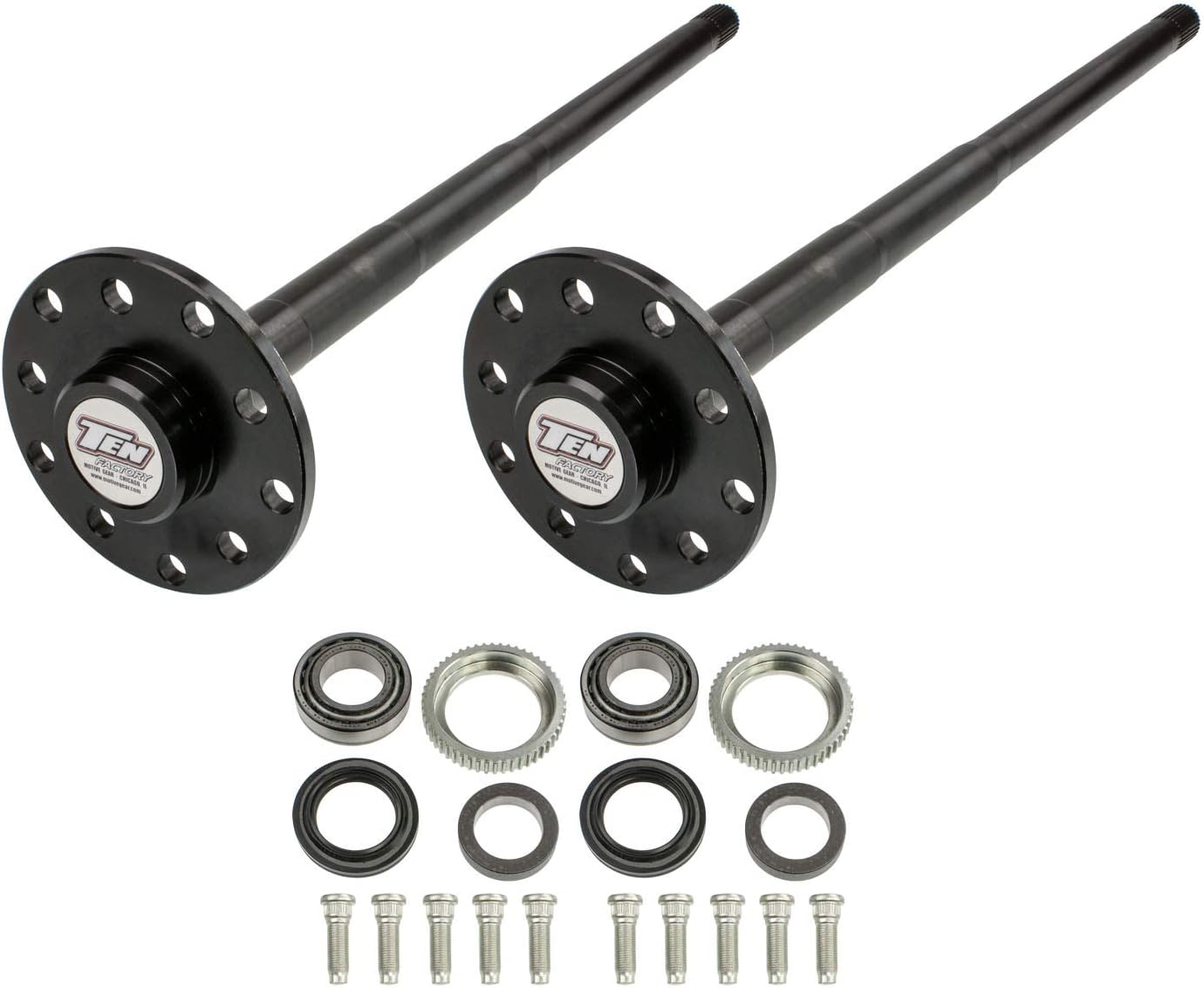MG22158, Bolt Pattern Spline Drive Axle Shaft Assembly for Dana 44 JK 5-Bolt, 35 Spline, Left and Right – Fits Jeep Wrangler (2007–2018) Replaces G2 96-2052-2-35, Revolution RAK50-35