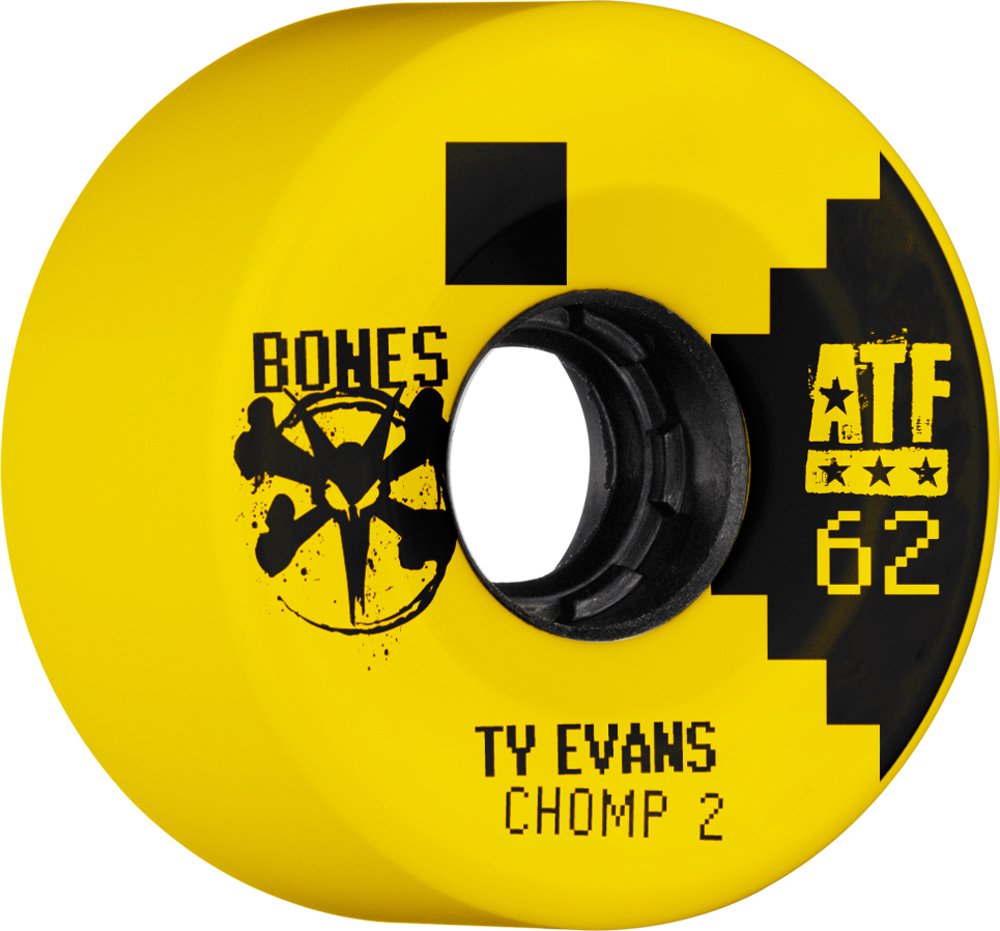 Bones Wheels Ty Evans Chomped Ii Wheels 62mm X 80a Desertcart