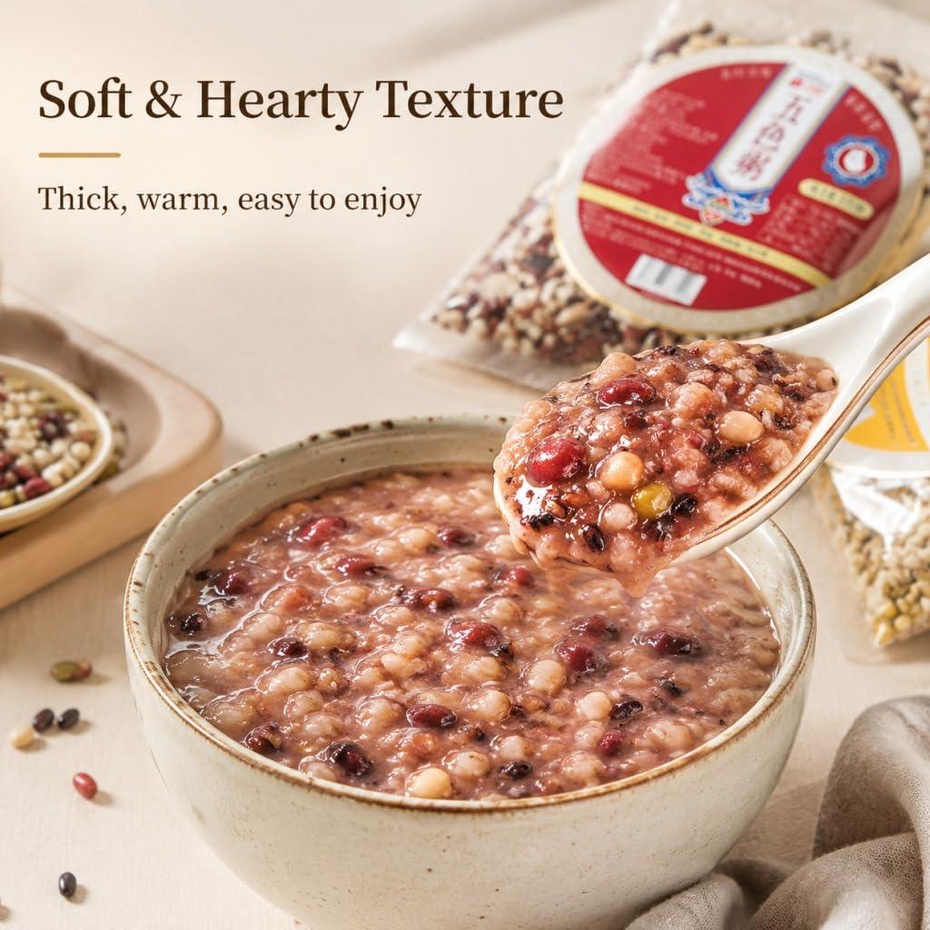 Paquete De 30 Gachas Cereales Mixtos, 100 G Por Bolsa, Fácil Cocinar, Sin Aditivos, Desayuno Y Cena Ricos En Nutrientes, Compatible Con Olla Arrocera