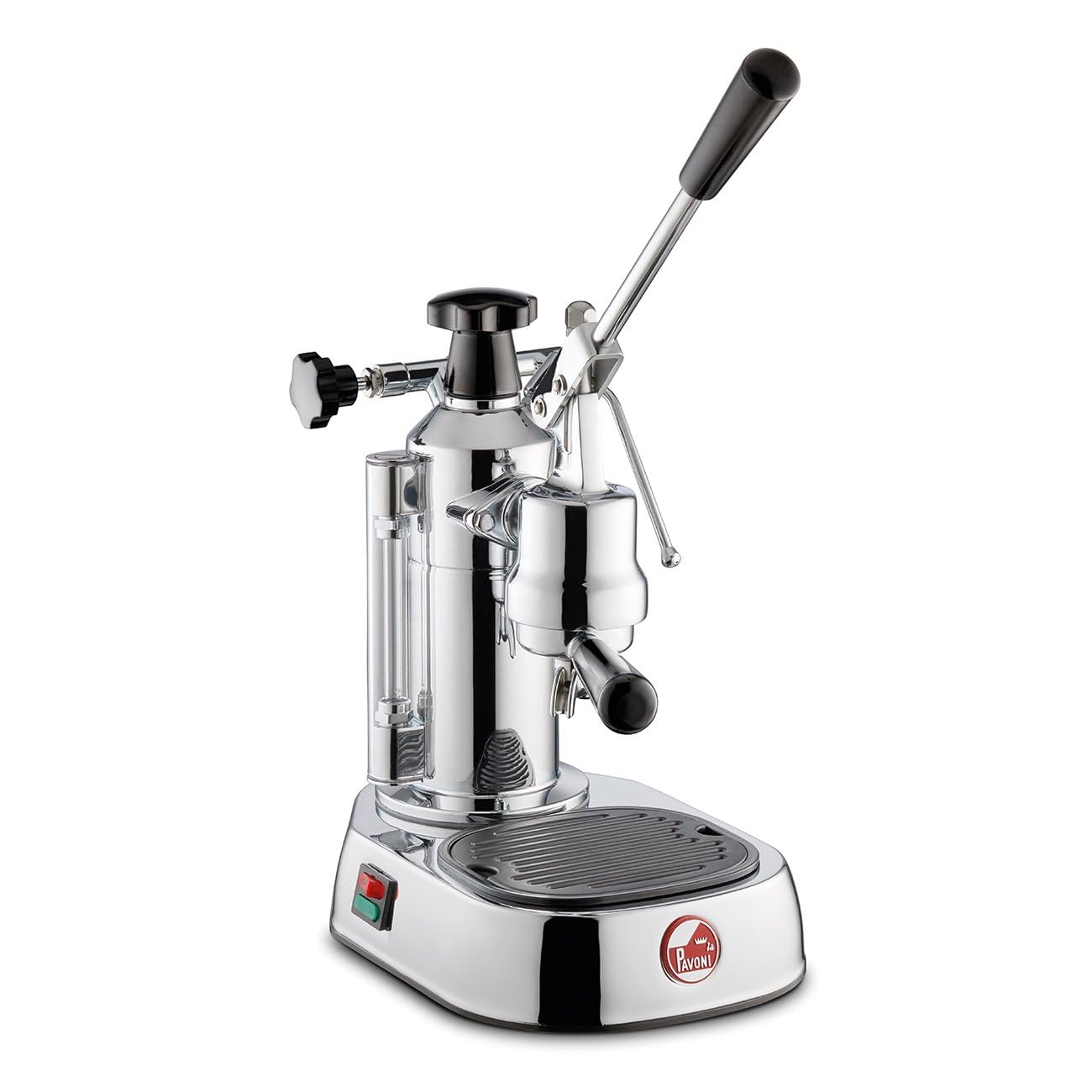 la Pavoni Europiccola Lusso EL Libera installazione Semi-automatica Macchina per espresso 0.8L 8tazze Nero, Acciaio inossidabile