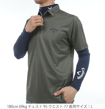 Amazon | [キャロウェイ] メンズ レイヤードシャツ (ハイネックシャツ