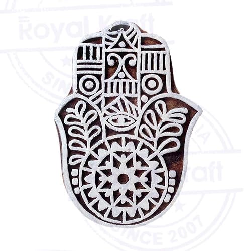 Miniatura 2 de Royal Kraft Sellos de madera DIY tela, textil, arcilla, cerámica, papel, bloques de impresión de henna THItag009