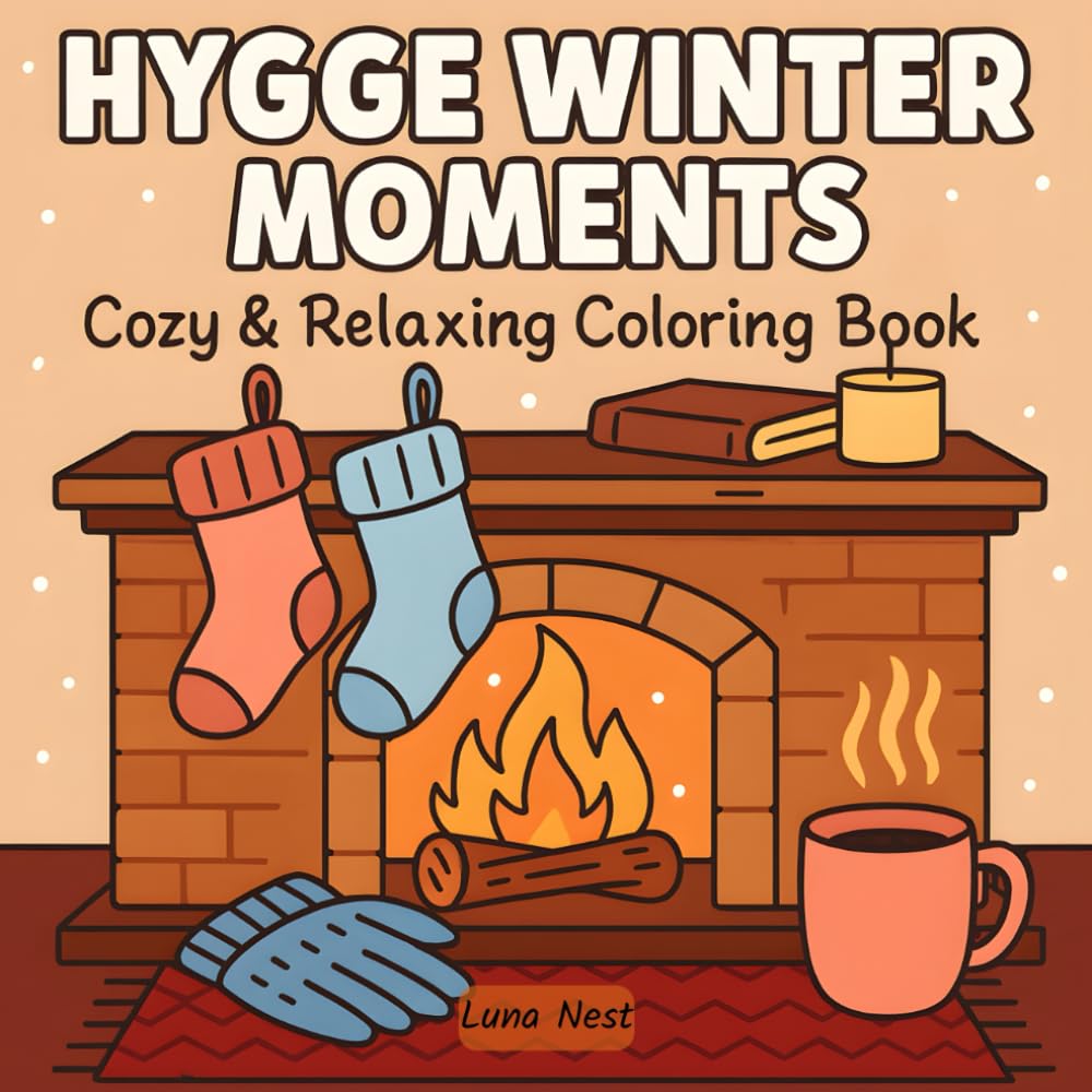 Hygge Winter Moments: Cozy & Relaxing Coloring Book