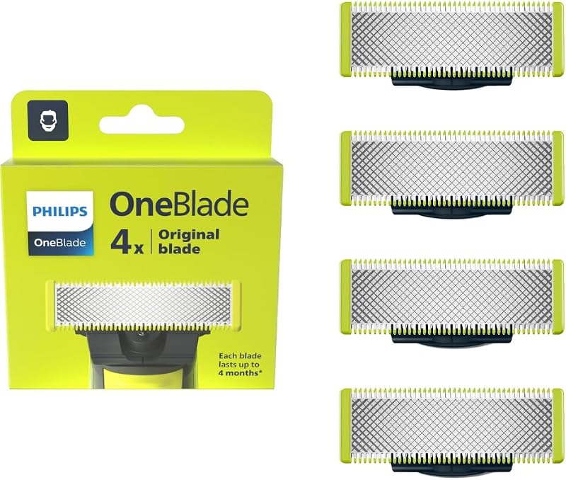 Lâminas de reposição PHILIPS QP240/50 para OneBlade, pacote com 4