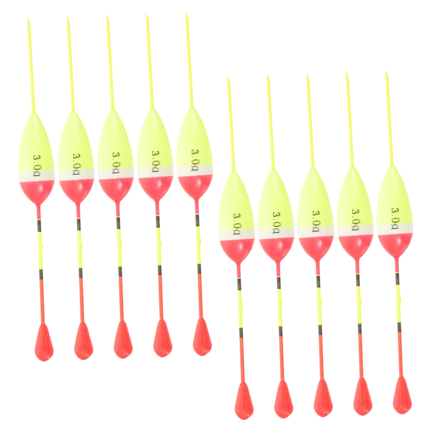 SUPVOX Pôle Kit De Leurre De Pêche pour La Pêche Canne À Pêche Flottante Trousse Flotteur De Pêche Flotteurs De Canne À Pêche Engrenage Acier Inoxydable Yellow