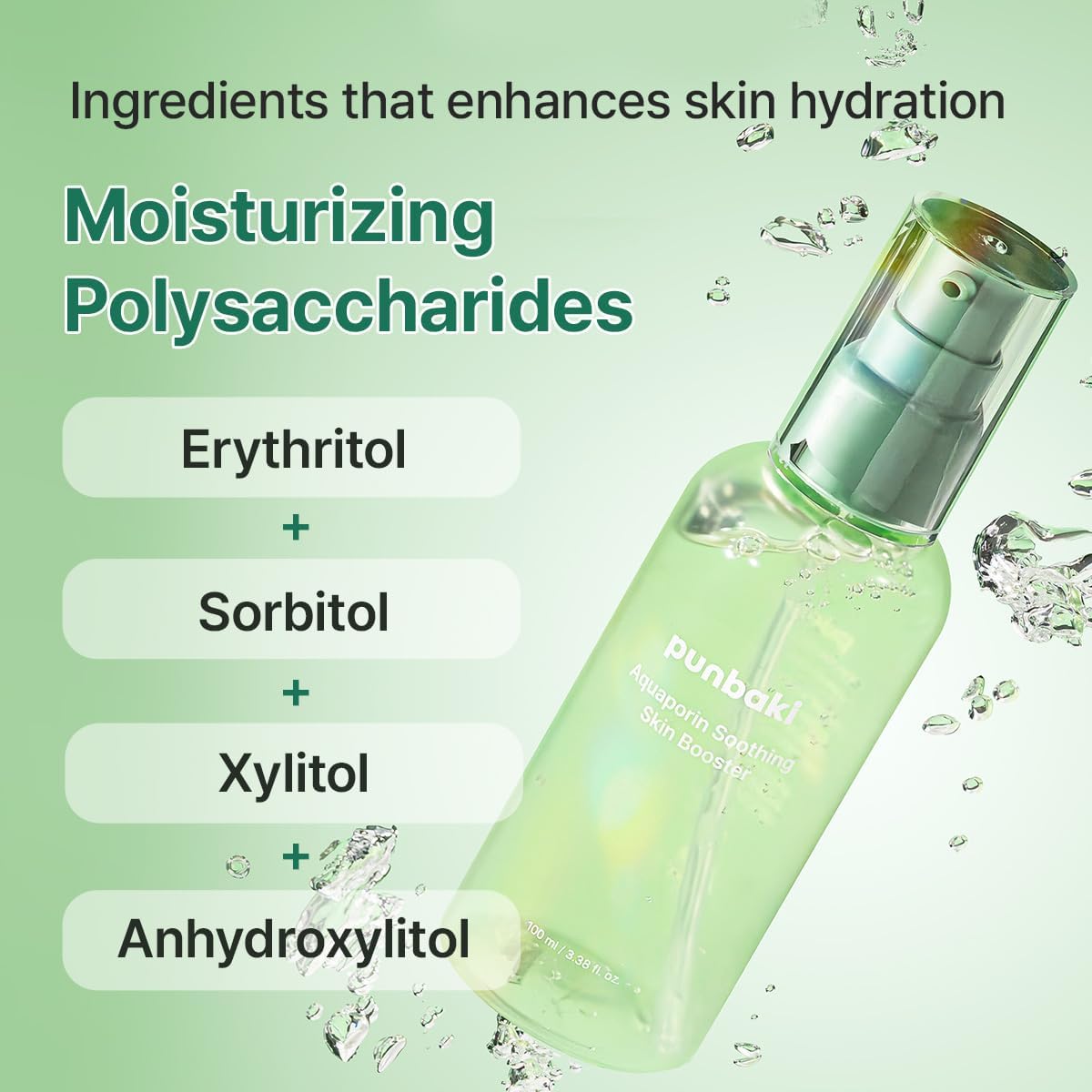 Aquaporin Soothing Skin Booster Toner Serum 100ml / 3.38 fl. oz. Soothing, Hydrating, Booster Essence, Boosting serum, SkinToner, Refreshing for face, Boosting Essence, Korean Skincare - Image 4