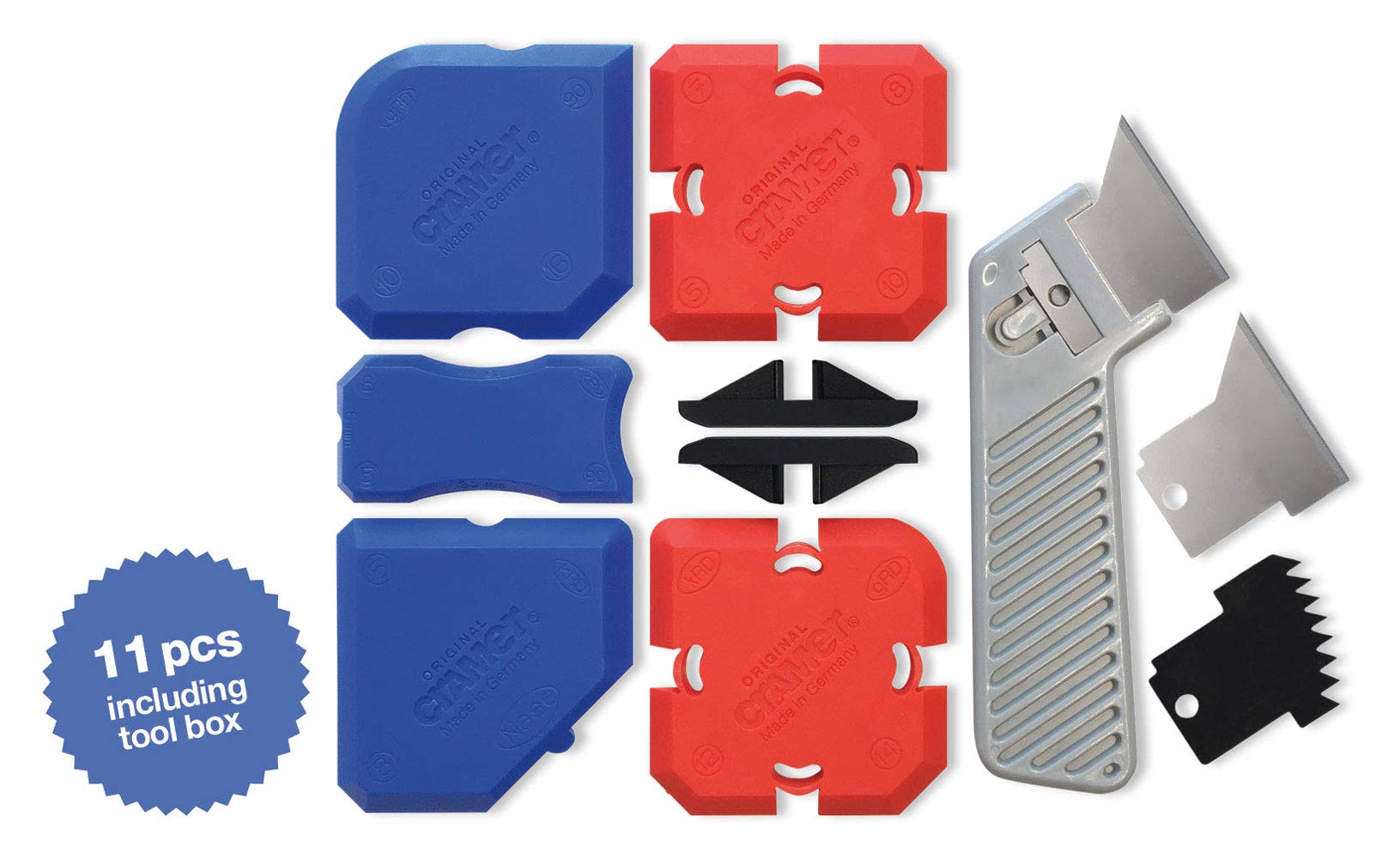 Cramer 40420 Rotating Silicone Nozzle – 360° Adjustable Sealant Nozzle Set With Screw Caps