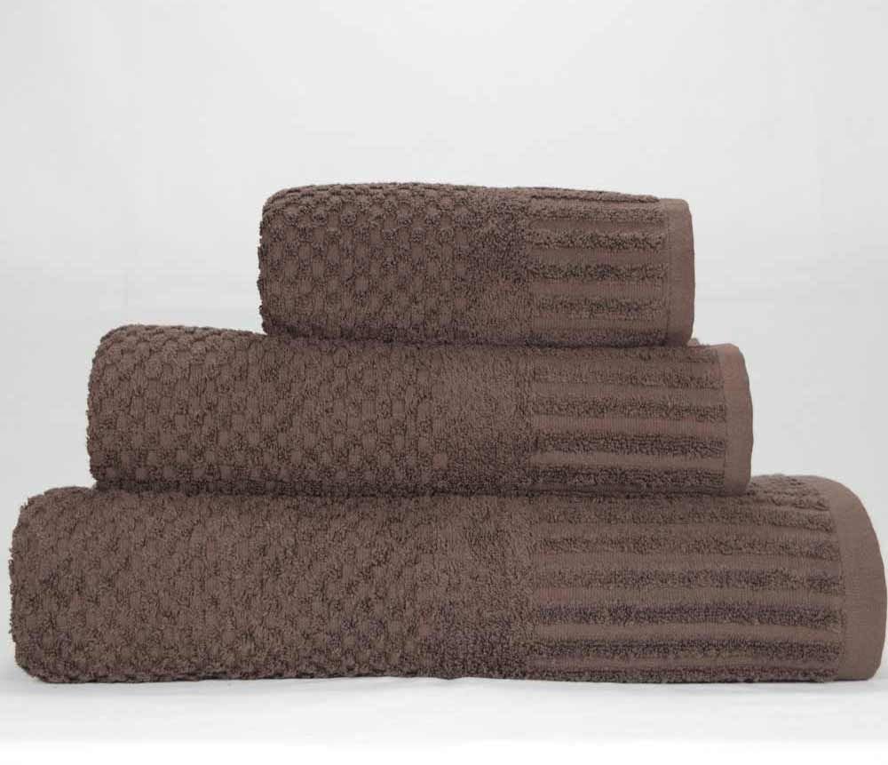 Luxury linenHall Spa, Quick Dry 450gsm, Waffle Bath Towel In Chocolate