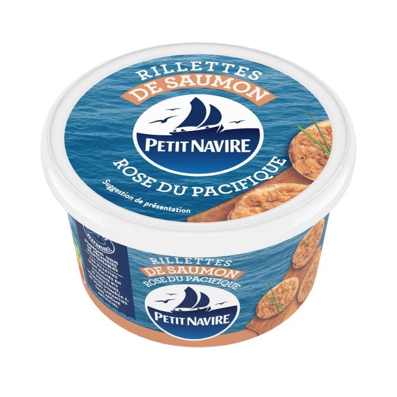 RILLETTES SAUMON DÉMARCHE RESPONSABLE 125G, PETIT NAVIRE, LOT DE 4