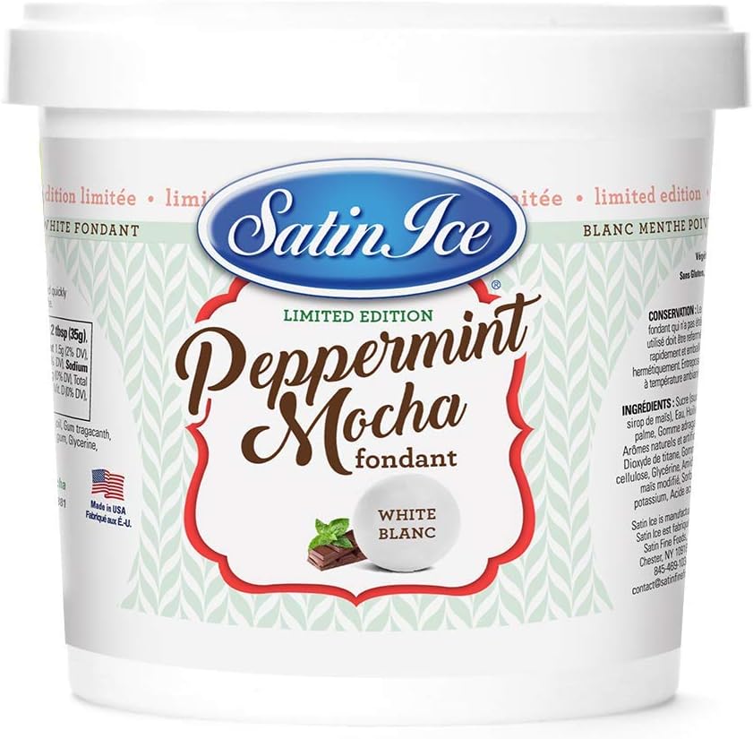Satin Ice Peppermint Mocha Fondant, Vanilla, 2 Pounds