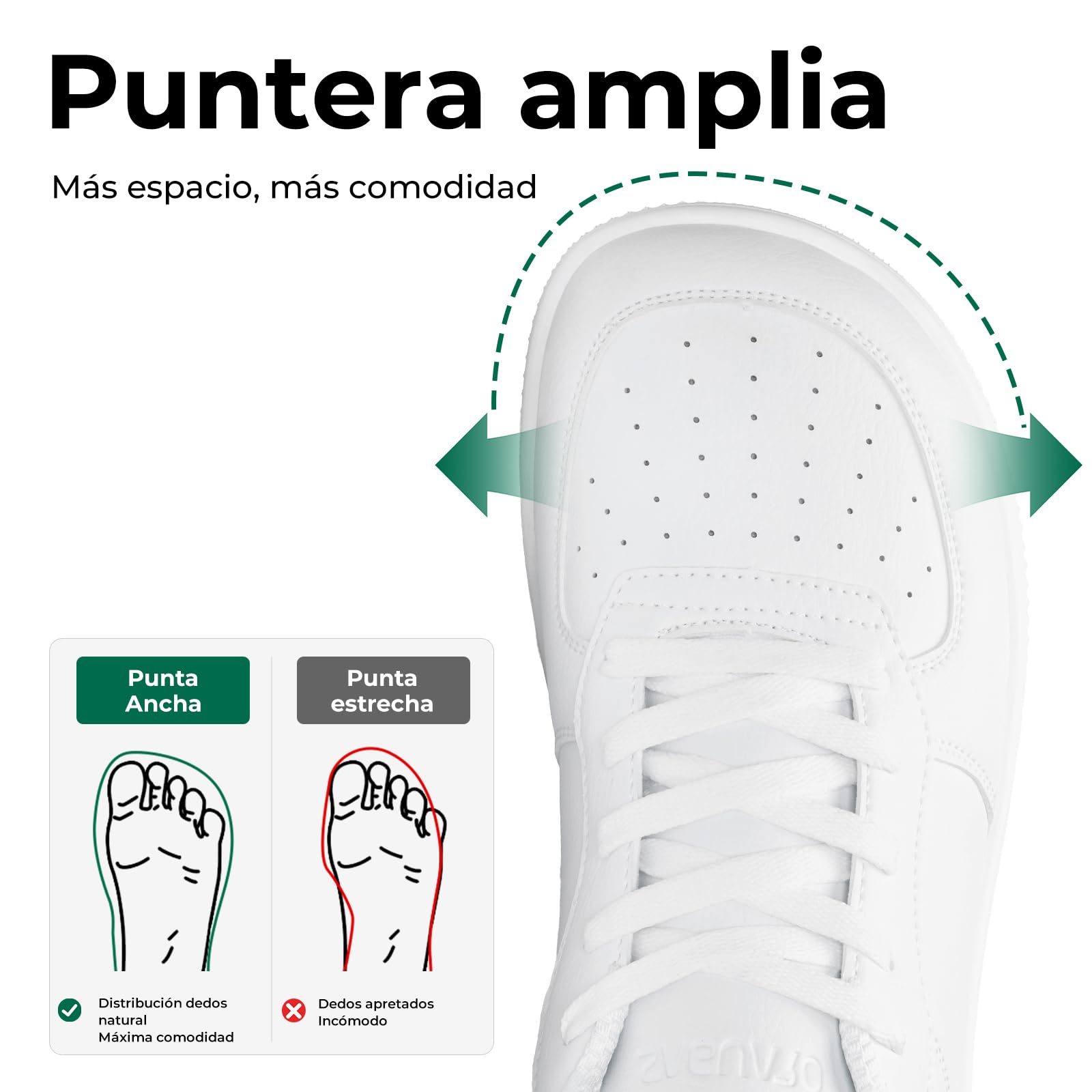 SAGUARO Zapatillas descalzas unisex cómodas con puntera ancha y Zero Drop Solhe, tallas 36-46