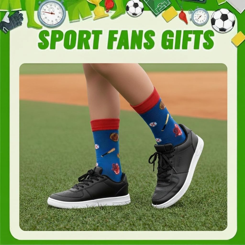HAPPYPOP Sports Gifts for Kids - Soccer Baseball Basketball Hockey Volleyball Socks - Image 4