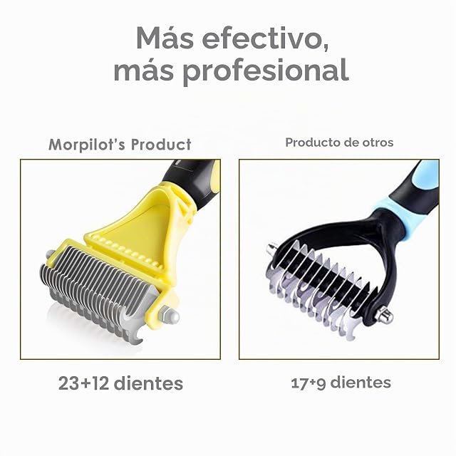 Foto 5 de 7 de Morpilot - Cepillo/Peine/Rastrillo de Pelo Muerto para Perro y Gato, Mascota Pequeña, Medianas y Grandes…