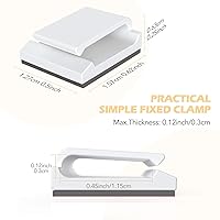 Vista 2 de AGPTEK Ethernet Cable Clips, 100 PCS Adhesive Wire Clips, Flat Cord Clips Small Cable Holder Management for Home Wall Flat Ethernet Network Cord