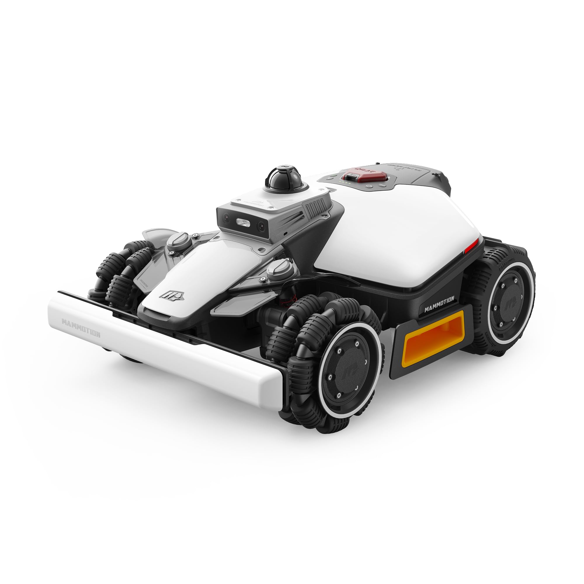 MAMMOTION LUBA mini 2 AWD 1500 Robot Koszący bez Przewodu Obwodowego, z Systemem LiDAR 360° i Podwójną Kamerą AI Vision, Podwójnymi Tarczami Tnącymi z Auto Regulacją Wysokości