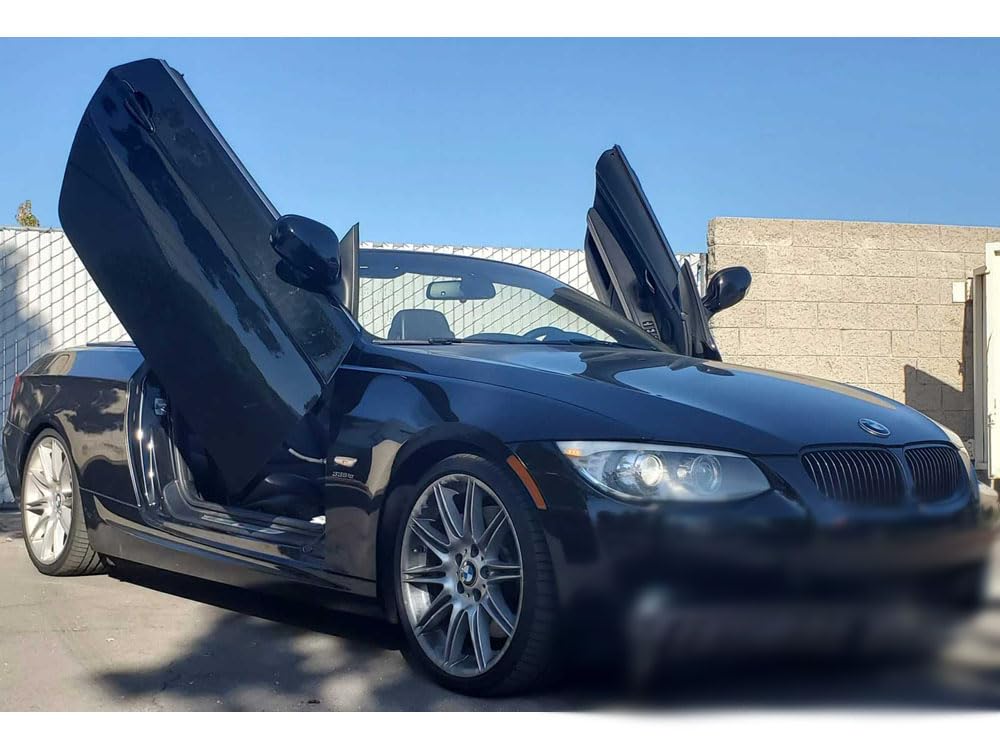 Vertical Doors VDCBMWE930713 Lambo Vertical Door Kit Compatible with 2007-2013 BMW 3 Series E93 Cabriolet, black