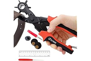 Professional Leather Hole Puncher Tool for Belts, Watch Bands, Handbag Straps and More