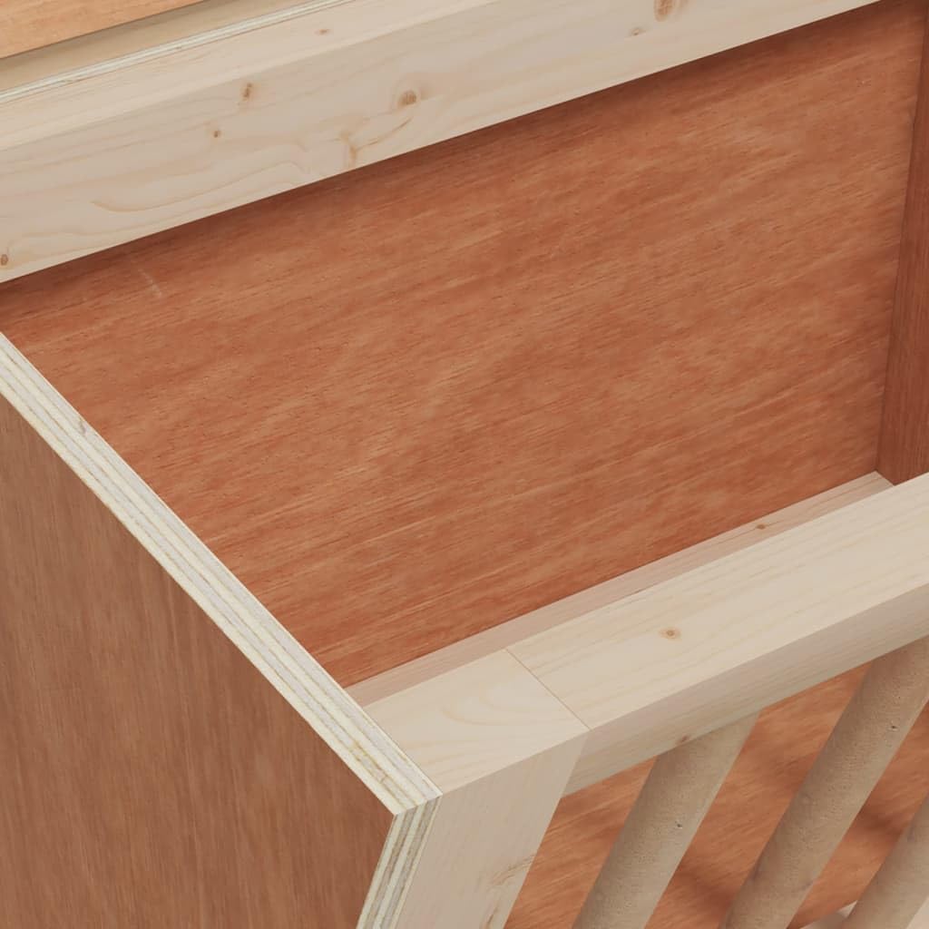 Mangloder - Heno para conejos de madera maciza de abeto, 25 x 18,5 x 20,5 cm, dispensador de heno para cobayas, comedero para comer y beber, montaje en pared, capacidad de carga de 8 kg