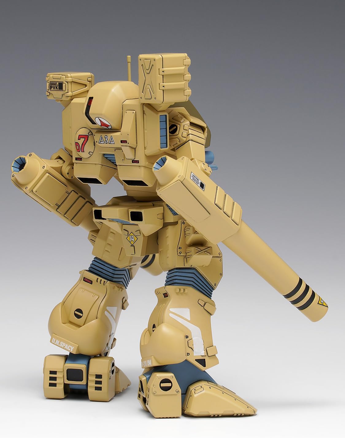 Wave MC-085 Super Fortress Macross MBR-04-MkVI Tomahawk, 1/100 Scale, Total Height Approx. 4.7 inches (12 cm), Color-Coded Plastic Model