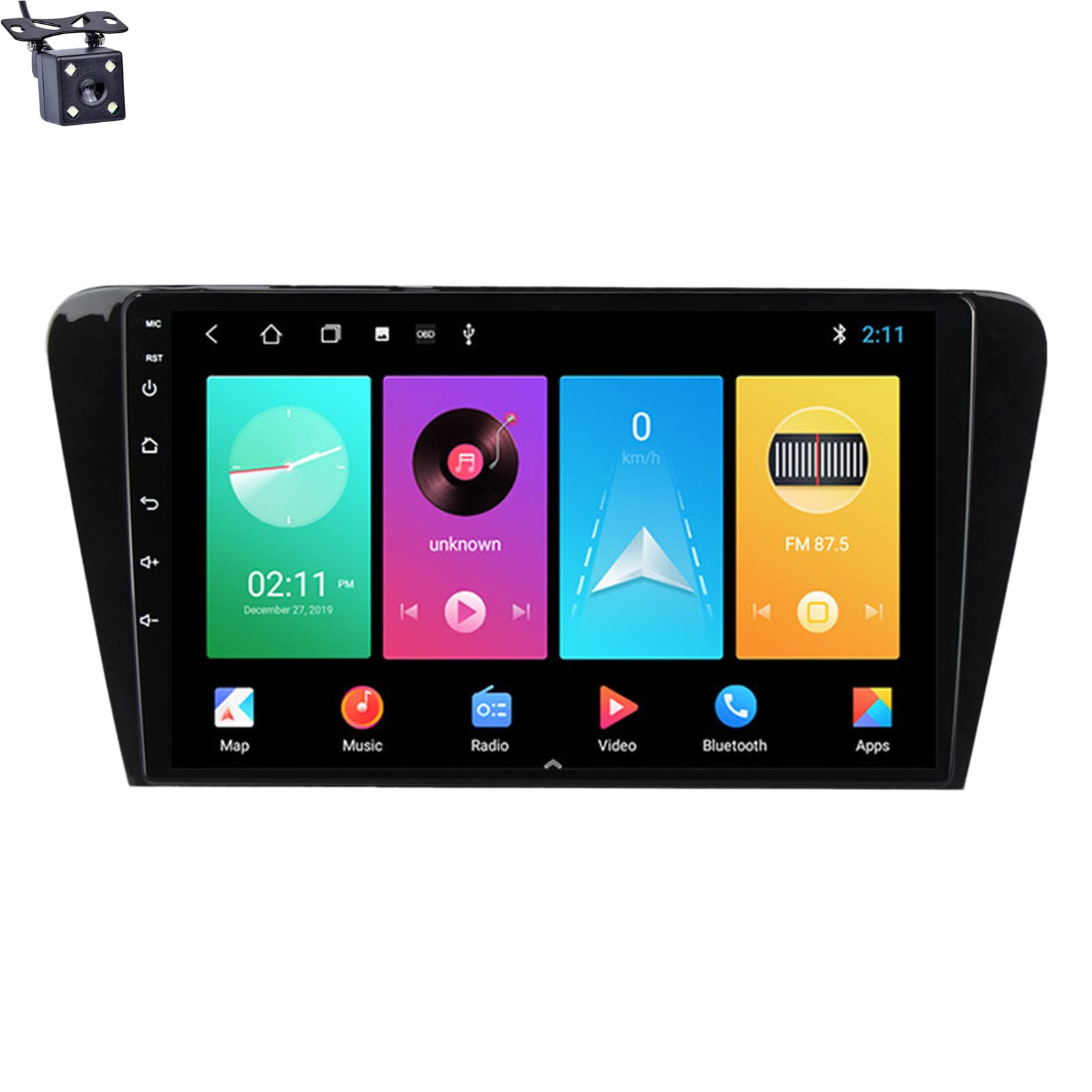 10/10.36 Inch Screen Android 12 Car Radio Car Video Player For Skoda Octavia 3 A7 2013-2018 GPS Navigation System FM AM RDS DAB Radio Carplay Car Qualcomm BT 5.1 Dolby DTS (Size