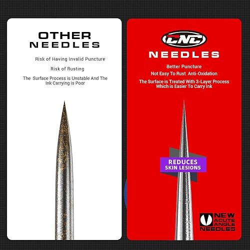 Miniatura 24 de CNC 3RL Cartucho de agujas de tatuaje 20 Uds #10 Bugpin agujas desechables Round Liner con membrana EN04-20-1003RL 3RLT