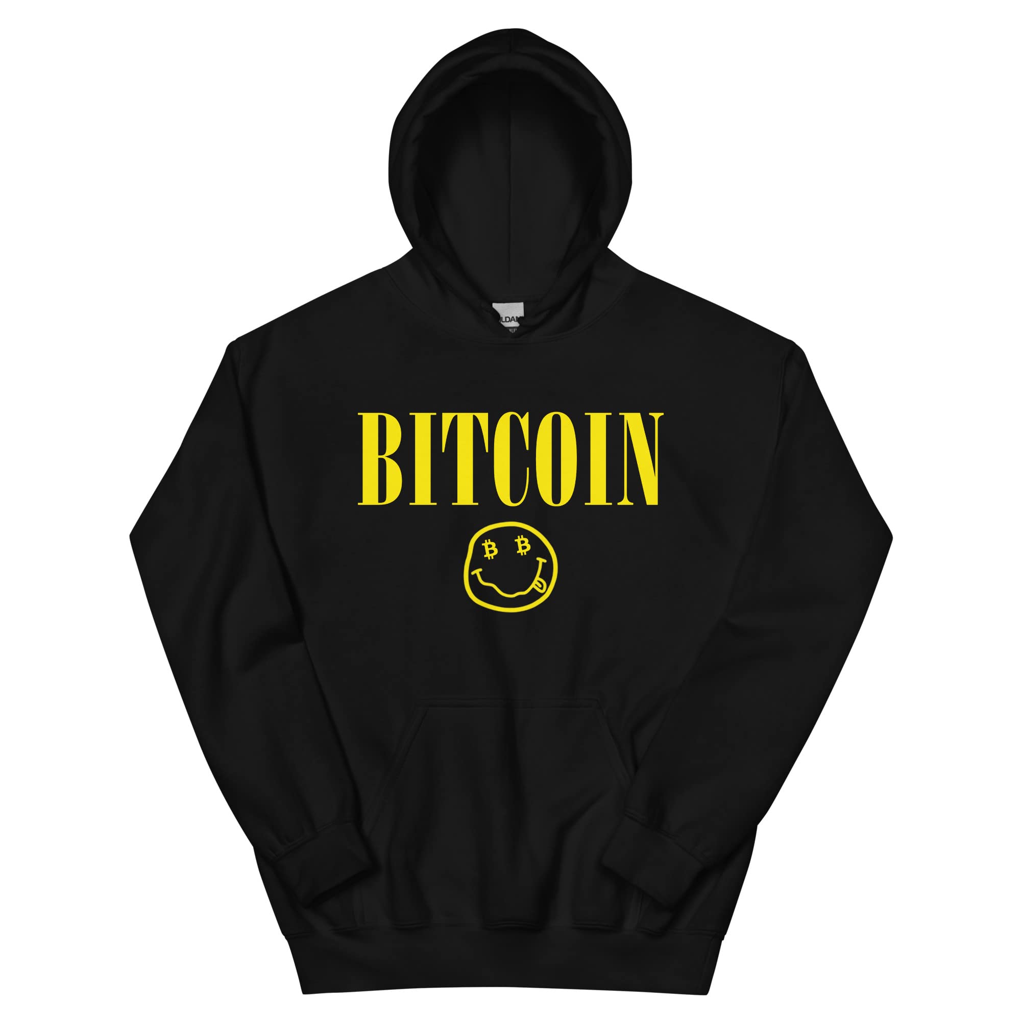 Męska bluza z kapturem Bitcoin Retro 90s Grunge Rock Vintage Classic Car Enthusiast