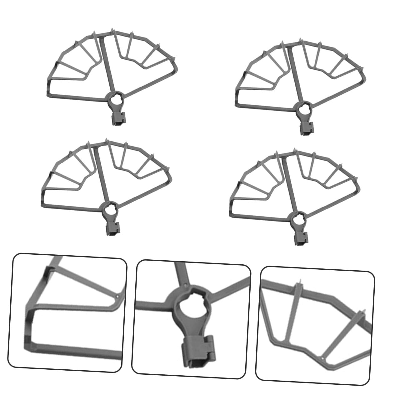 4 Piezas de Hélices de Dron Accesorios Colisión para Zoom Diseño Absorbente de y Instalación la Seguridad de