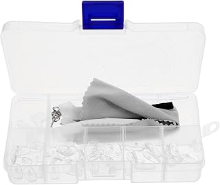 Eyeglass Repair Kit 99 Piece Set with Screws and Nose Supports | Portable Box, Precision Screwdrivers, Tweezers, Cleaning Cloth, for Eyeglasses and Sunglasses