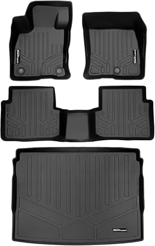 Miniatura 65 de SMARTLINER Alfombrillas de primera fila de ajuste personalizado (1 unidad) compatibles con Ford Transit 2020-2022 Ford Transit 2023 - 2025,Negro