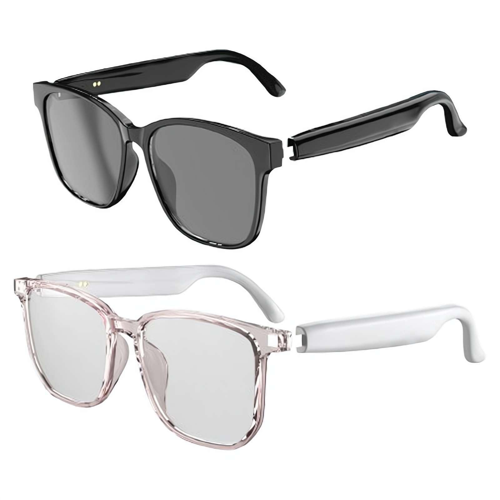 Lunettes De Traduction Pour Sourds, Lunettes Intelligentes, Traduction Intelligente Par IA, Lunettes Bluetooth Sans Fil, Lunettes Et écouteurs D'interprétation Simultanée Intelligents (A