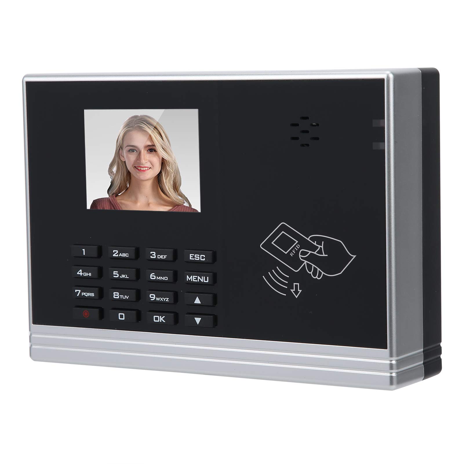 2.8 Zoll Zeiterfassung Maschine Digitale Zeiterfassung USB TCP/IP-Mitarbeiterverwaltung Zeitschaltuhr Check-in-Rekorder mit Kartenleser-PIN-Passwort(EU)