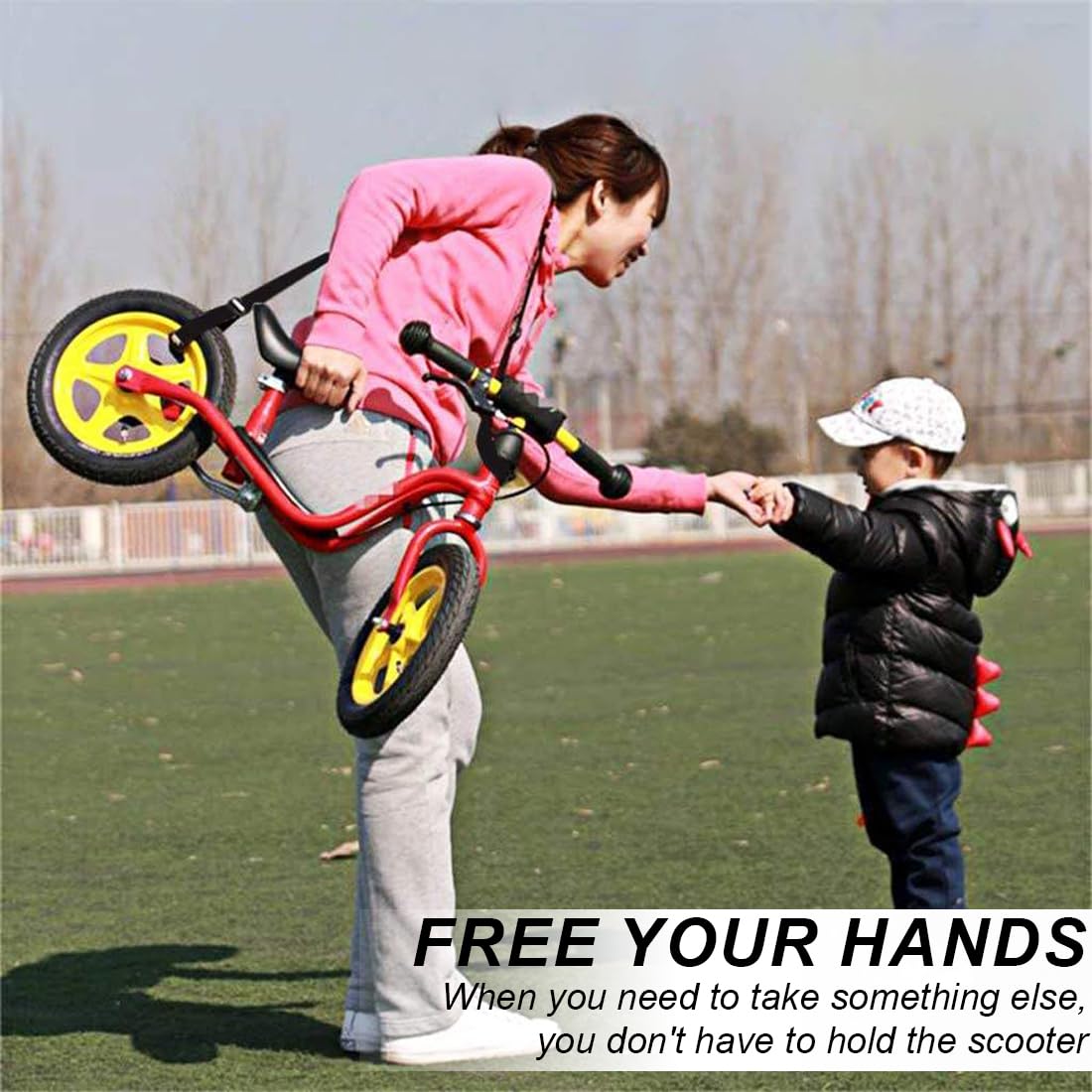 Correa de Hombro para Patinete, Correa Patinete Electrico Ajustable, Correa de Transporte Mano para Niños Bicicleta Plegable, Patinete Eléctrico Accesorios