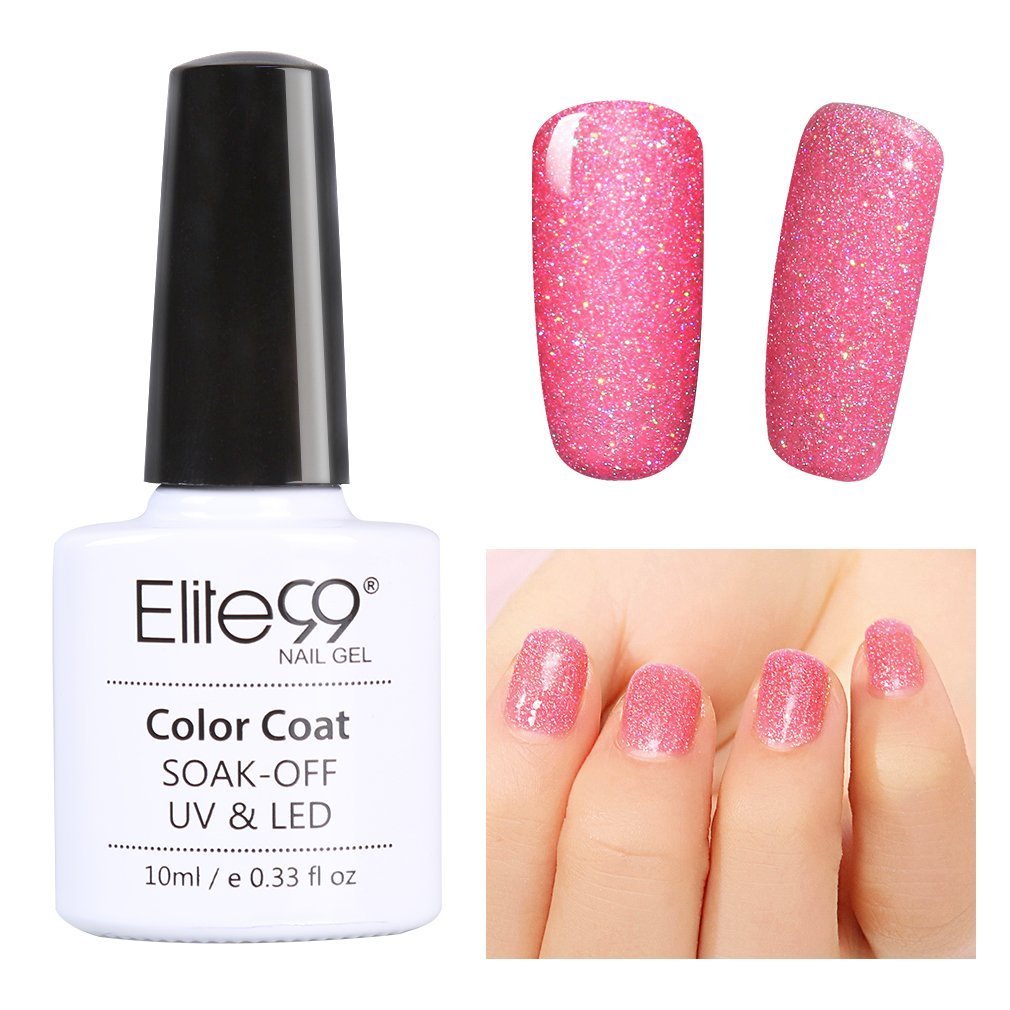3702 : Elite99 Soak Off UV LED Gel Polish Bling Neon Color Nail Varnish Manicure Pedicure 10ML 3702