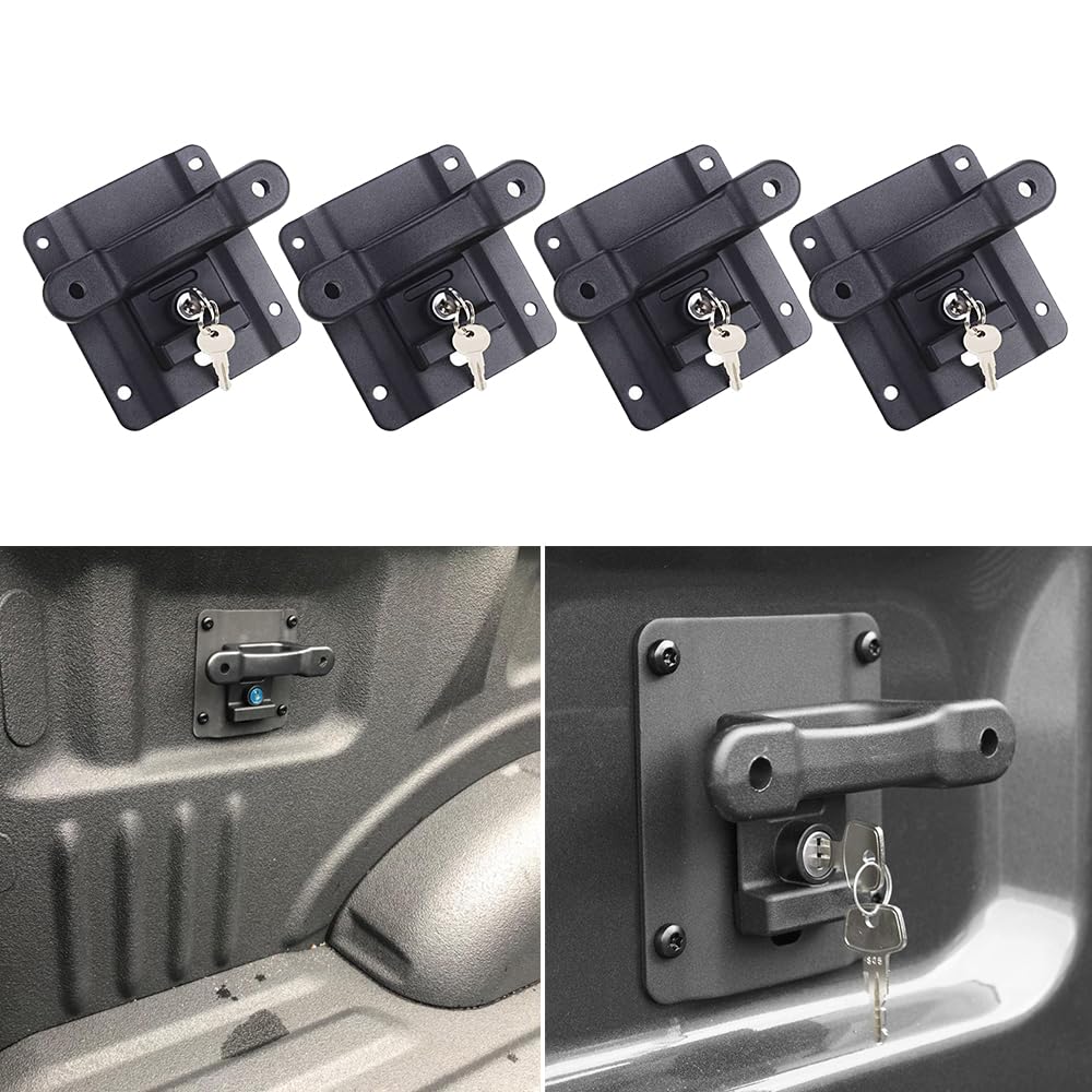 4 Pack Truck Bed Tie Down Anchors Boxlink Cleats & Plates Compatible with Ford Raptor 2015-2024 F150, F250 / F350 Super Duty