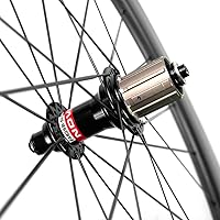 Vista 9 de Sunrise Bike Carbon Wheels 60mm Depth 25mm Width Clincher Wheelset 700c Road Cycling Rim