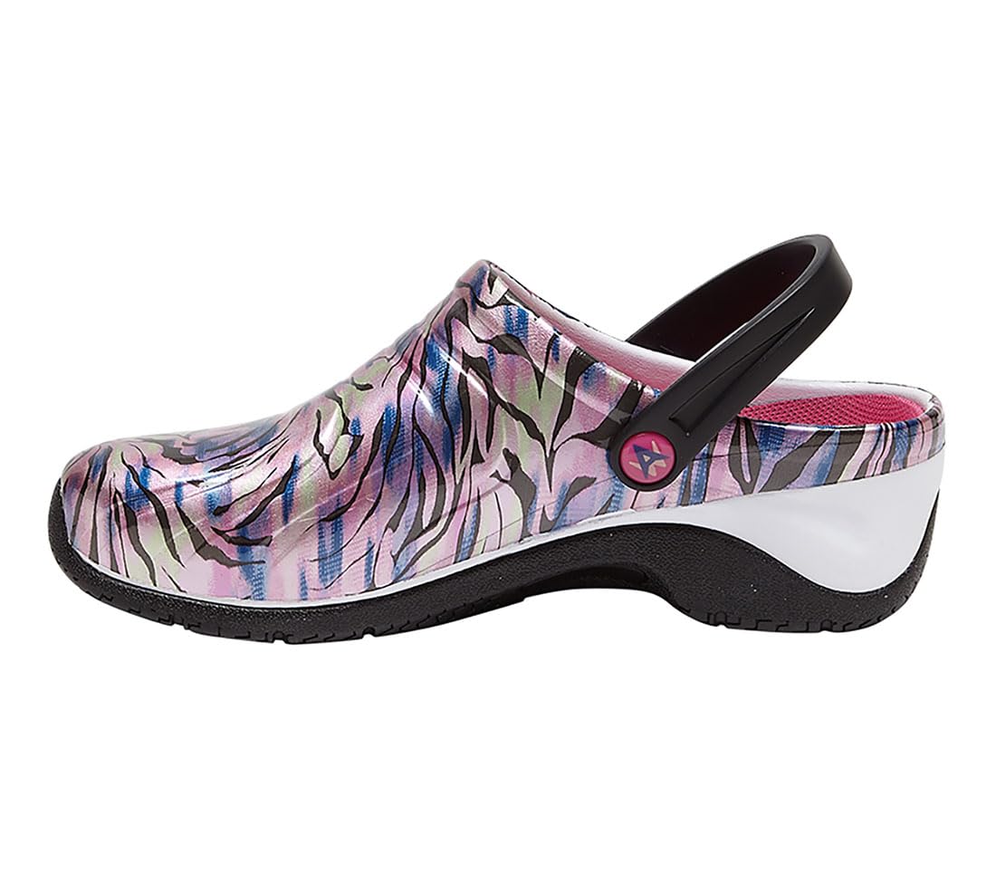 Anywear Zone Clogs - Water Resistant EVA Non Slip Work Shoes Women - Slip Resistant Work Shoes for Women - Nursing Clogs with Back Strap - Arch Support with Swivel Strap - Lightweight &amp; Easy to Clean