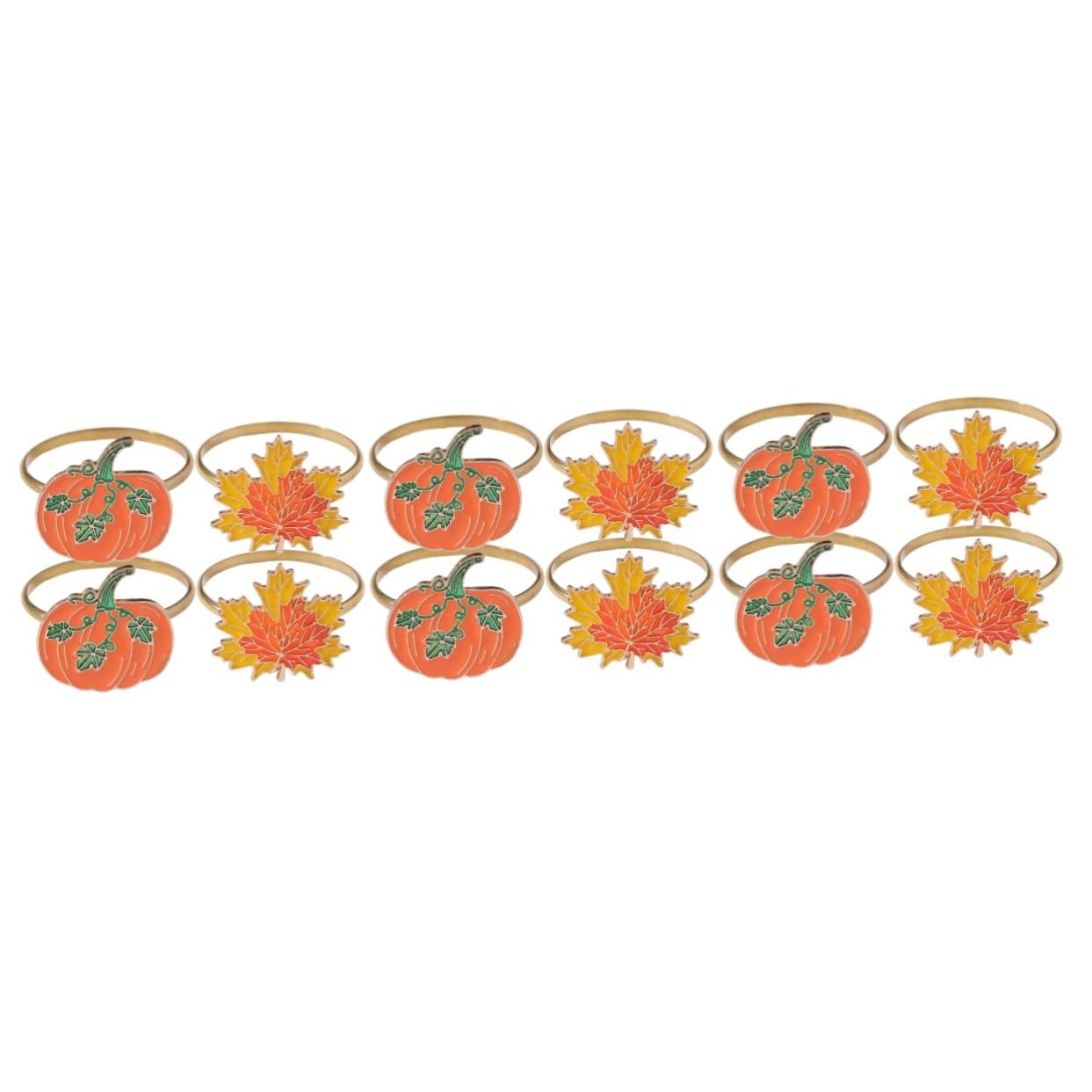 Mikinona 12stücke Teiliges Kreativer Ahornblatt-Napkin-Ringe Für Thanksgiving-Dekoration Elegante Serviettenhalter Für Festliche Anlässe Und Tischgestaltung
