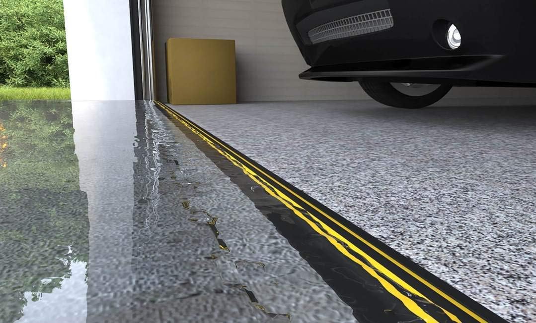 Buy 1 get 1 Garadry 1 ¼ High Garage Door Threshold Seal Kit (8'3) | Black/Yellow, Vinyl | Complete Kit, Includes Adhesive Super Deal Product Garadry 1 ¼ High Garage Door Threshold Seal Kit (8'3) | Black/Yellow, Vinyl | Complete Kit, Includes Adhesive