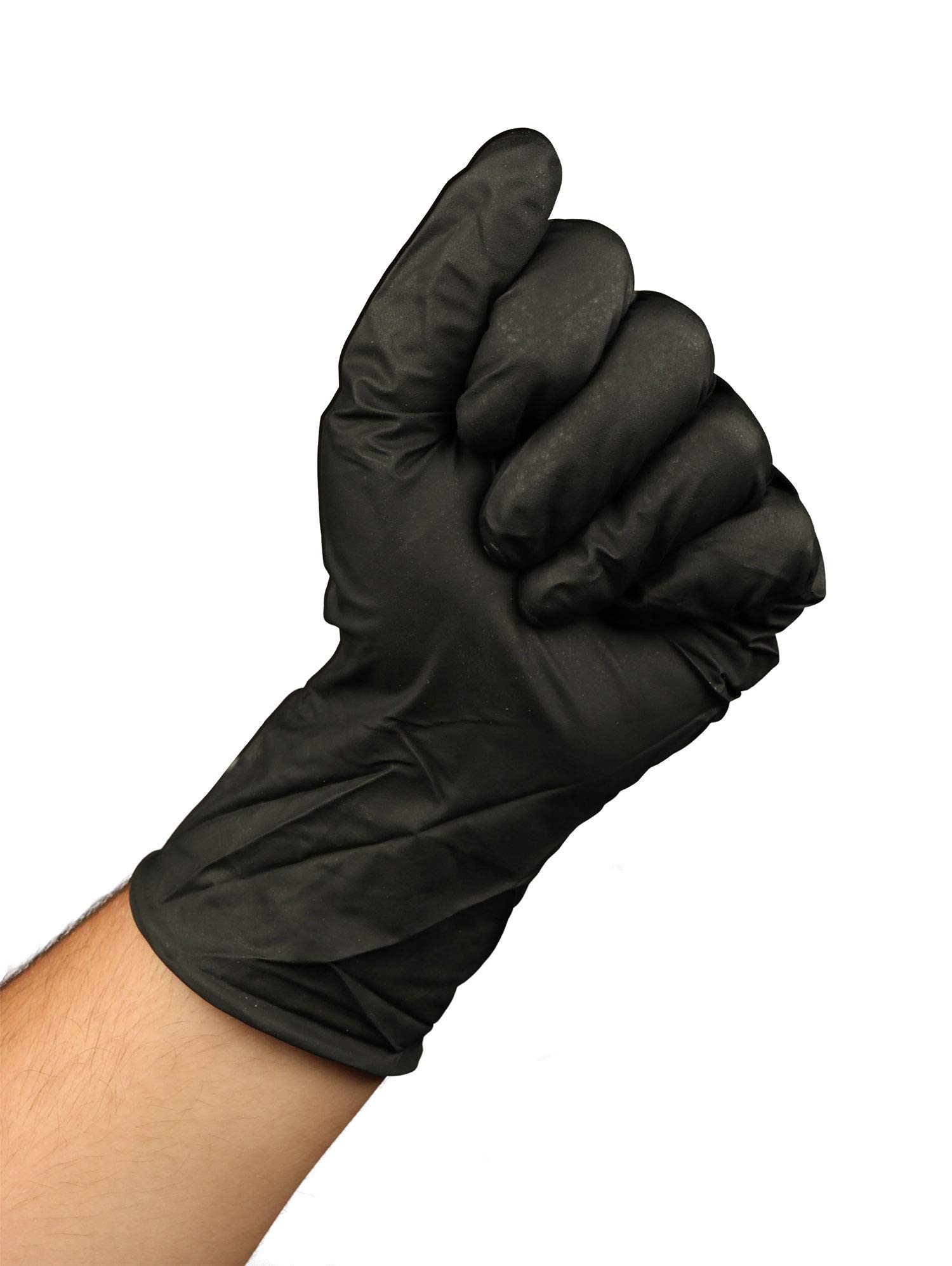 Colad 60 Disposable Nitrile Gloves, Extra Black (Size: XL