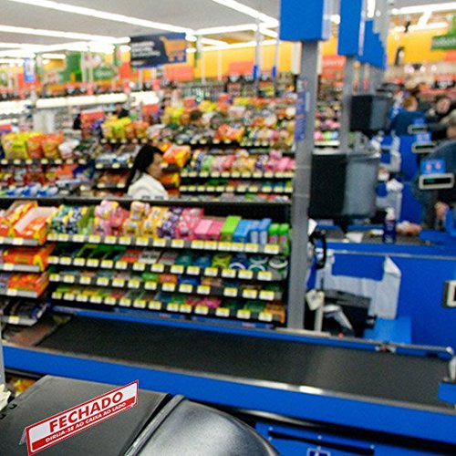 Placa Sinalizadora Aberto/Fechado tipo A Frente e Verso-ENCARTALE-PS519FV