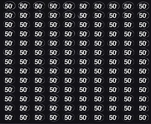 Vending Machine Price Labels Generic soda, Snack .50 Cents (Black) Quantity 130