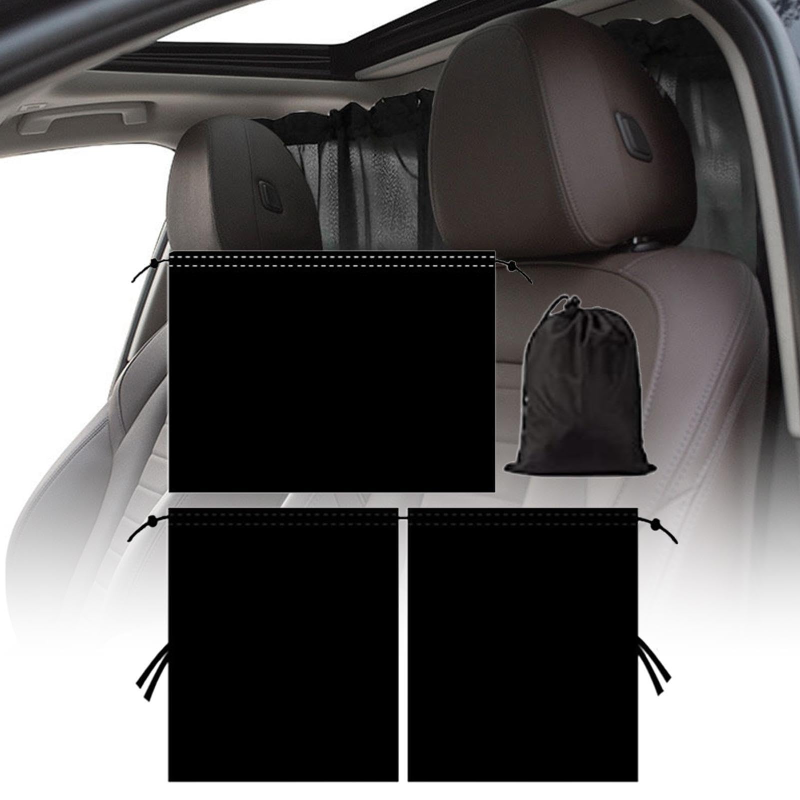 Rideaux occultants pour fenêtres de voiture Pare-respirants légers et