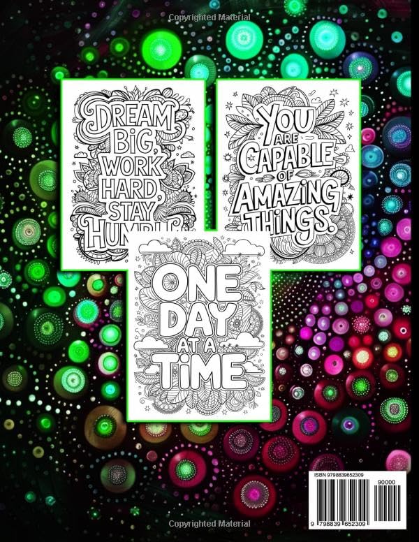 Motivational Swear Word Coloring Book: Funny Swearing Coloring Pages For Stress Relief | Positive & Good Vibes Inspirational Quotes Easy for Adults | ... | Inappropriate Gift for Birthday & Christmas - Image 2