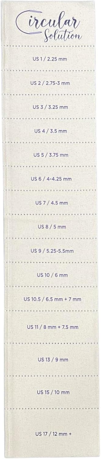 The Circular Solution - Hanging Organizer for Circular Knitting Needles (Natural)